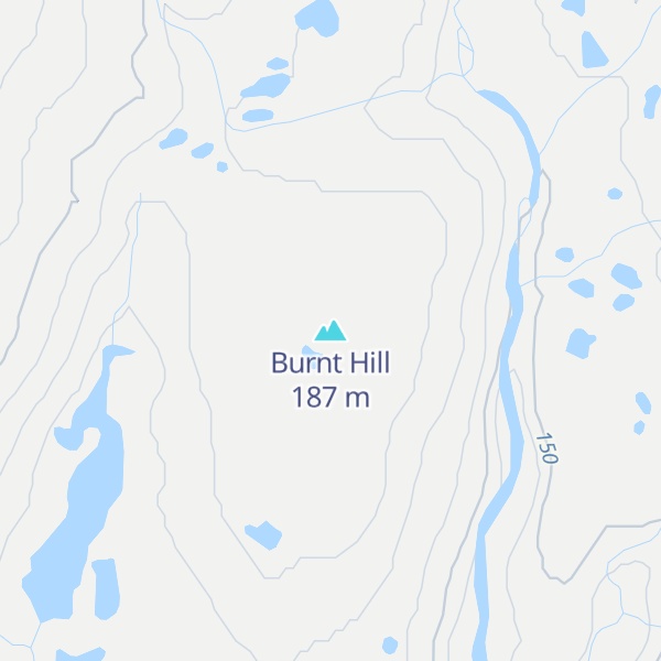 Map of Burnt Hill