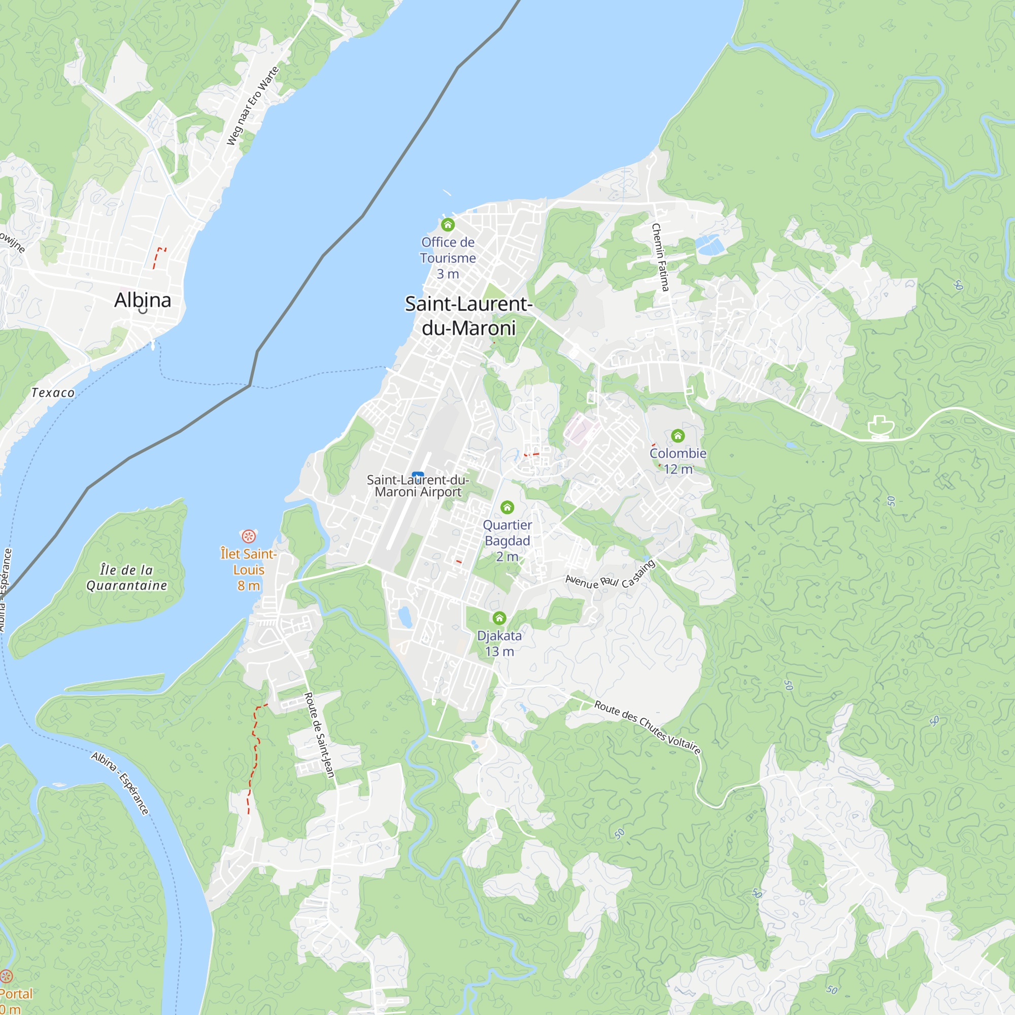 Quartier Bagdad map