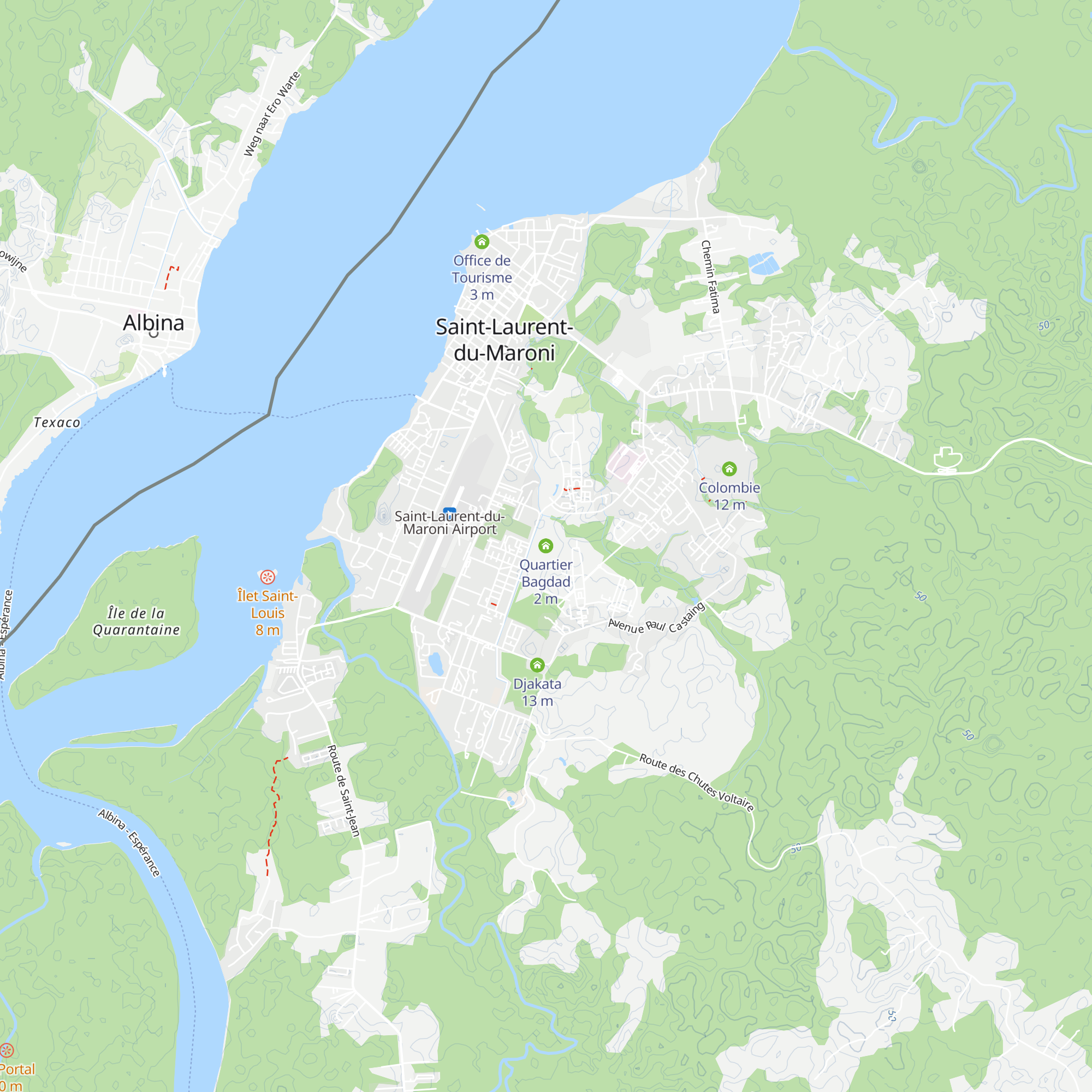 Quartier Bagdad map