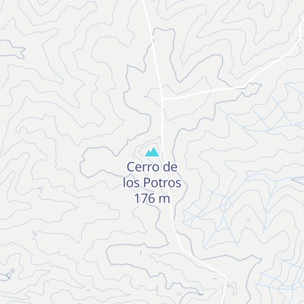 Map of Cerro de los Potros