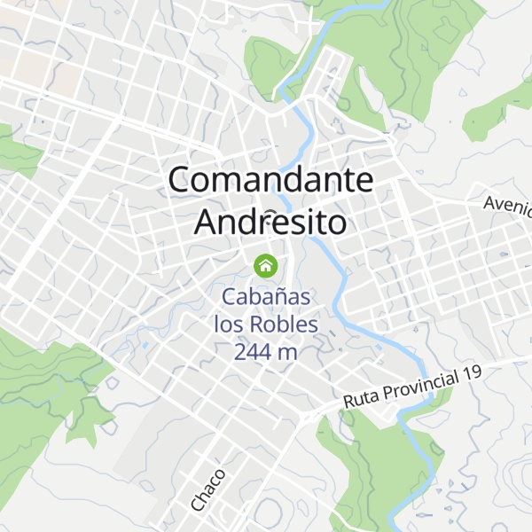 Map of Cabañas los Robles