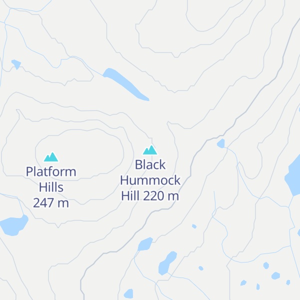 Map of Black Hummock Hill