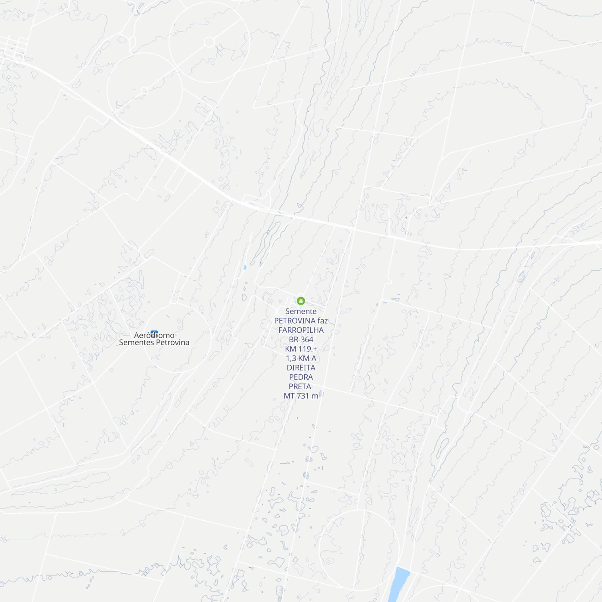 Semente PETROVINA faz FARROPILHA BR-364 KM 119.+1,3 KM A DIREITA PEDRA PRETA-MT map
