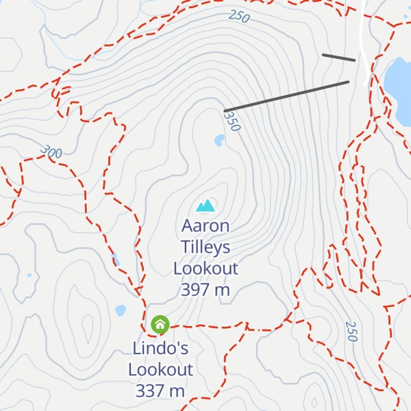 Map of Aaron Tilleys Lookout