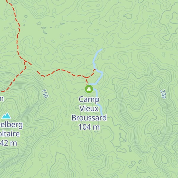 Map of Camp Vieux Broussard