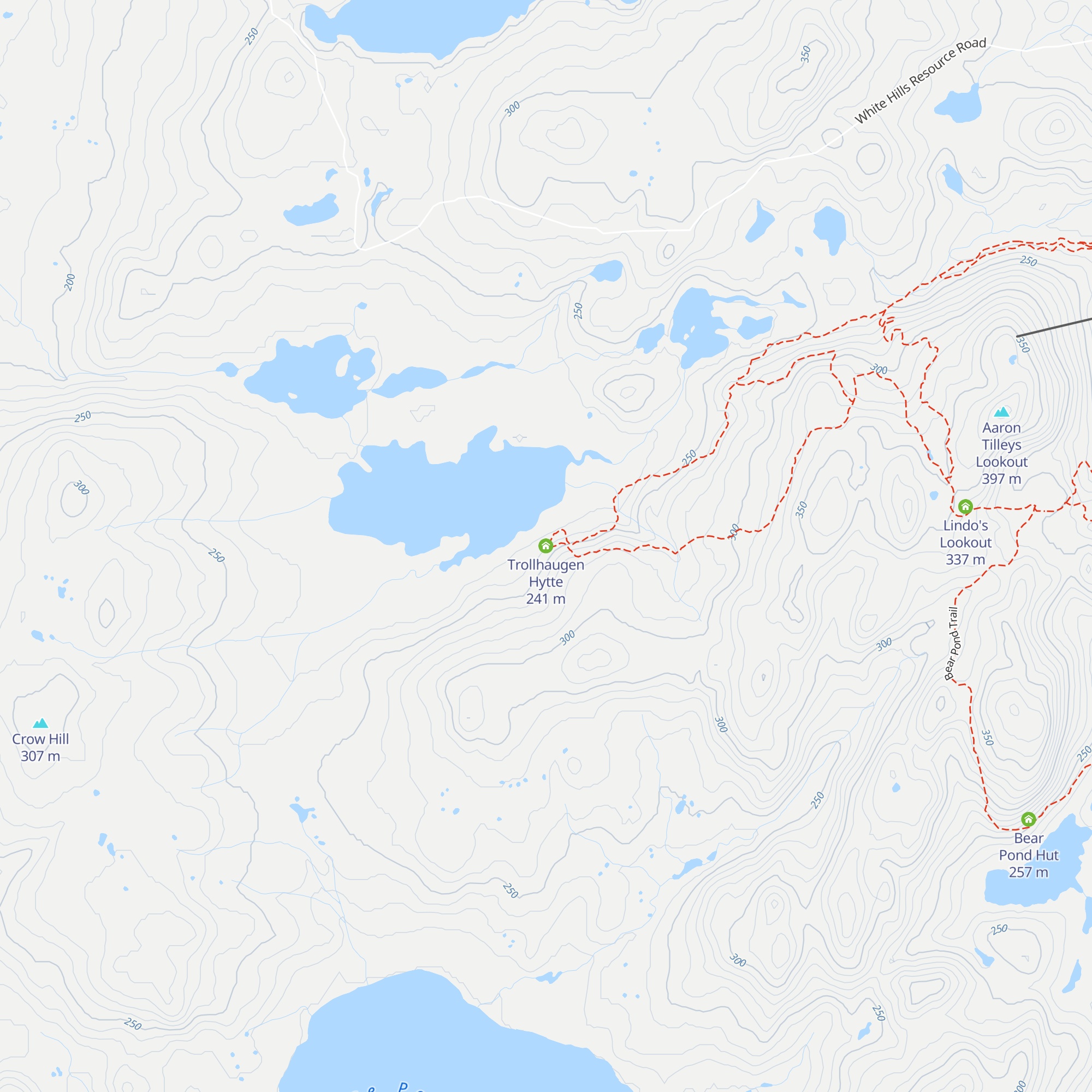 Trollhaugen Hytte map