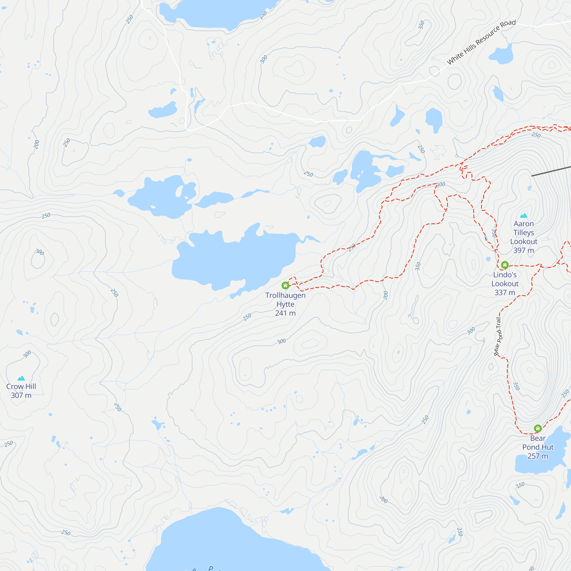 Trollhaugen Hytte map