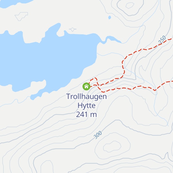 Map of Trollhaugen Hytte