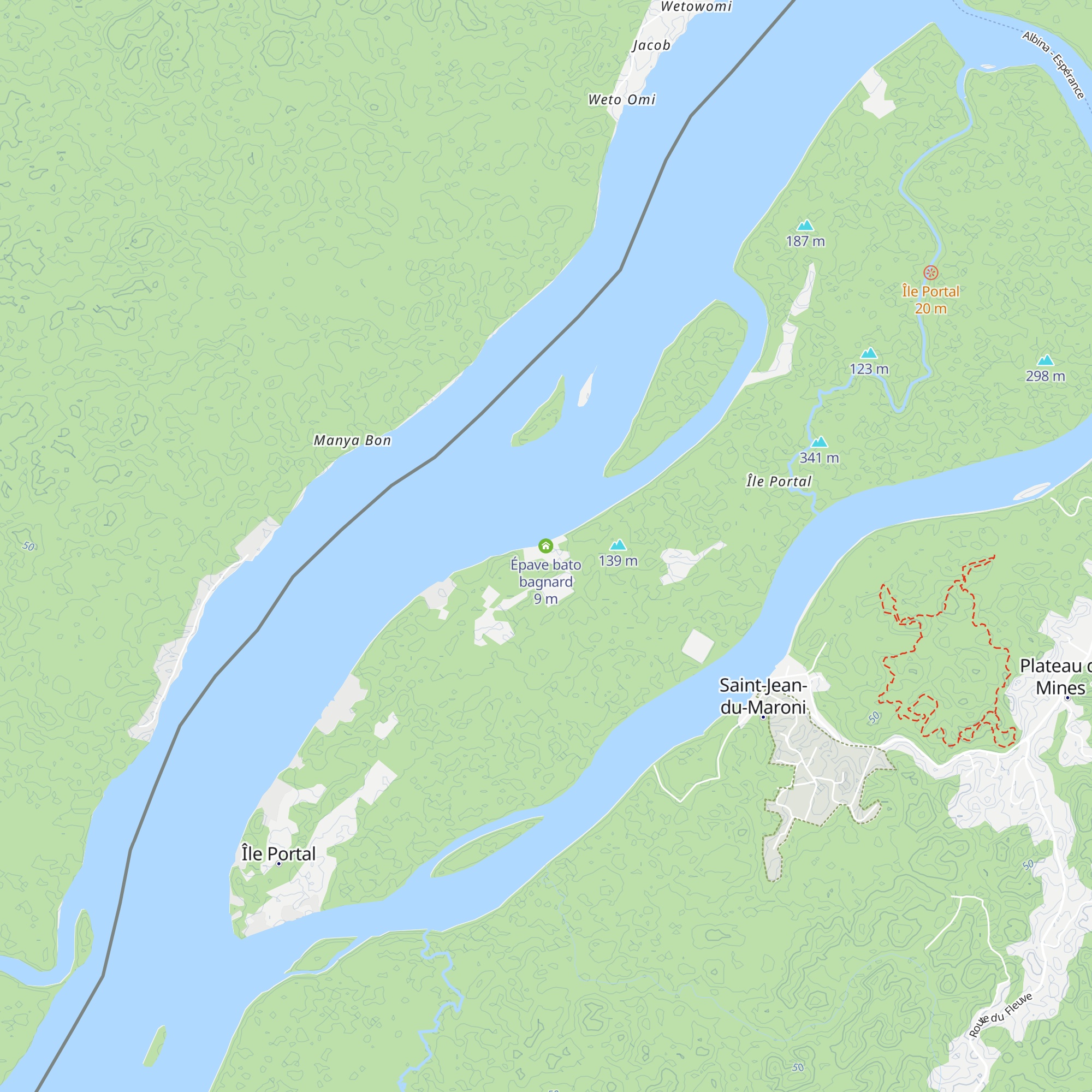 Épave bato bagnard map