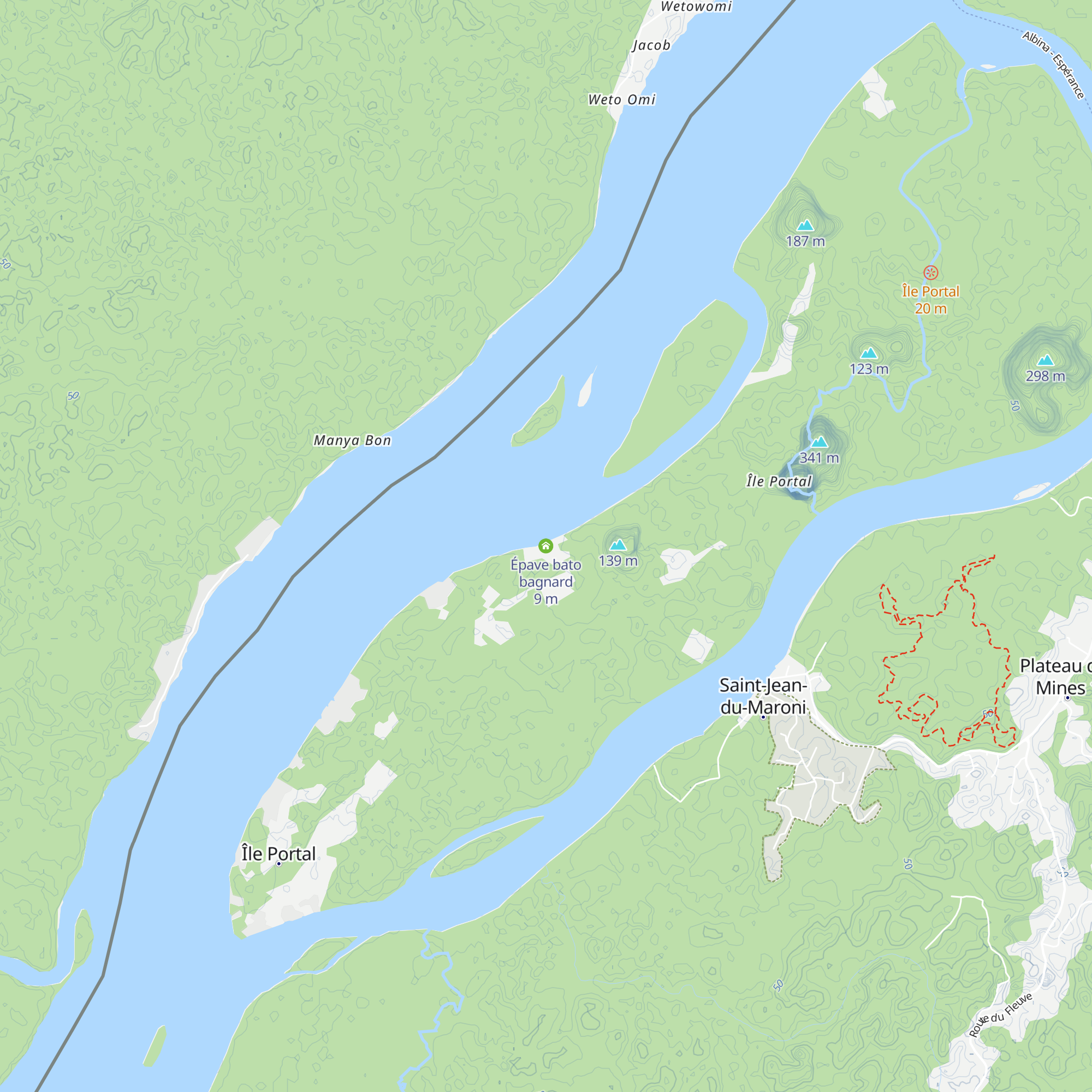 Épave bato bagnard map