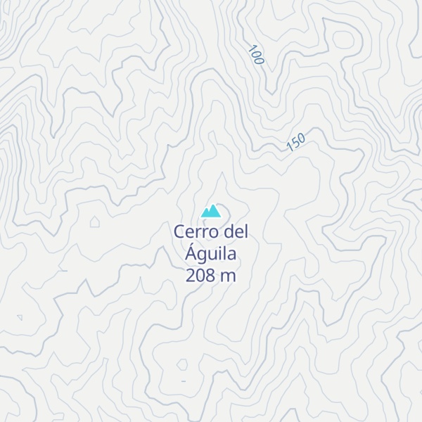 Map of Cerro del Águila