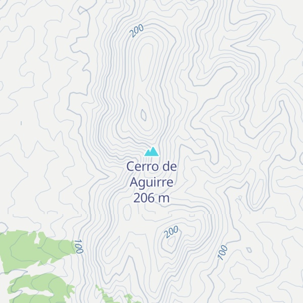 Map of Cerro de Aguirre