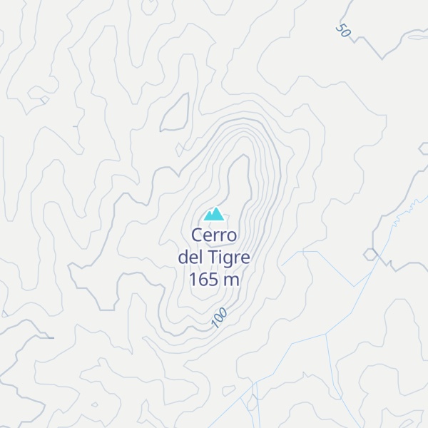 Map of Cerro del Tigre