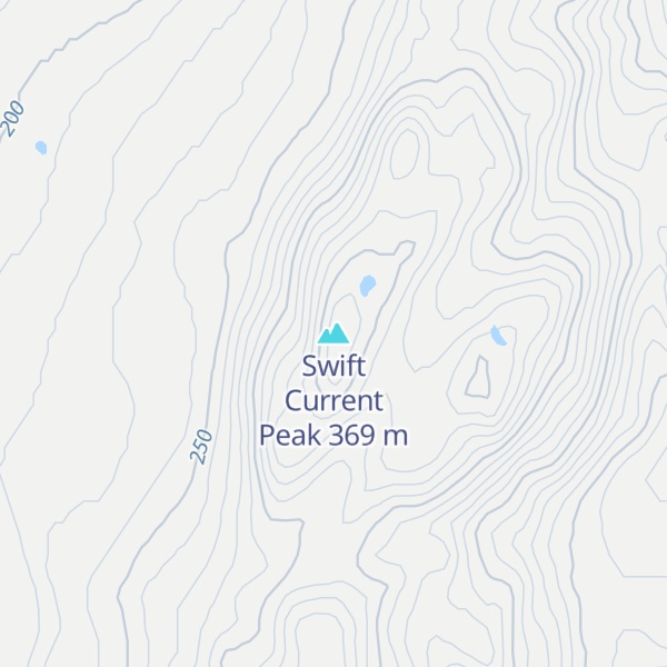 Map of Swift Current Peak