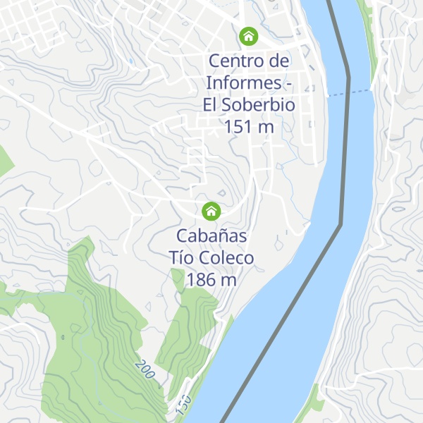 Map of Cabañas Tío Coleco