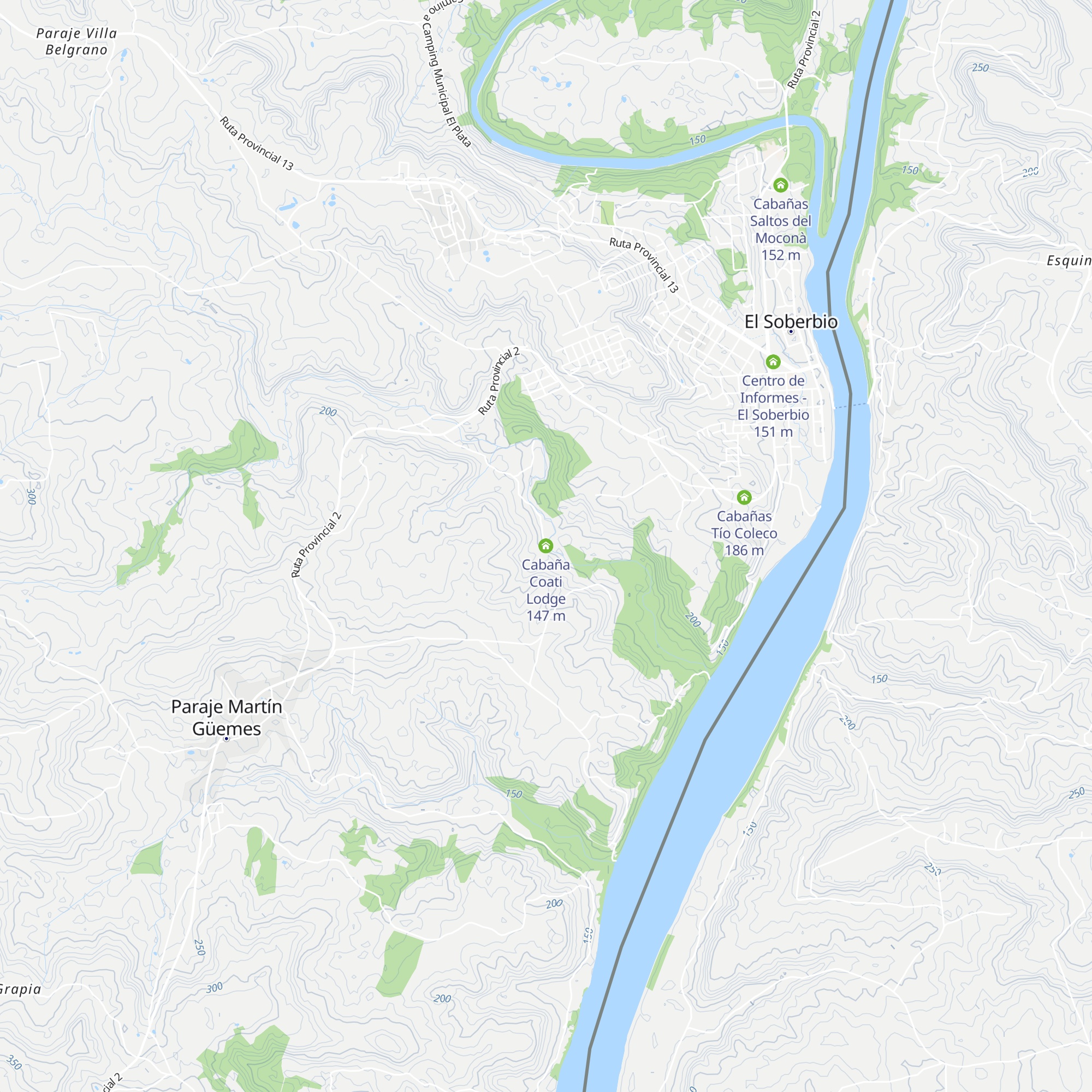 Cabaña Coati Lodge map