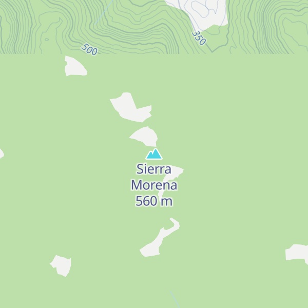 Map of Sierra Morena