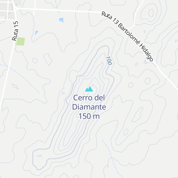 Map of Cerro del Diamante