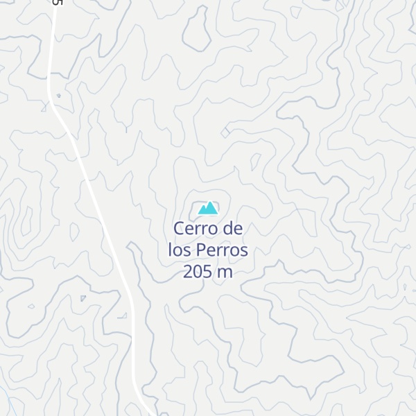 Map of Cerro de los Perros