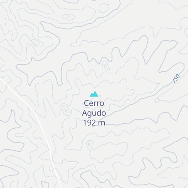 Map of Cerro Agudo