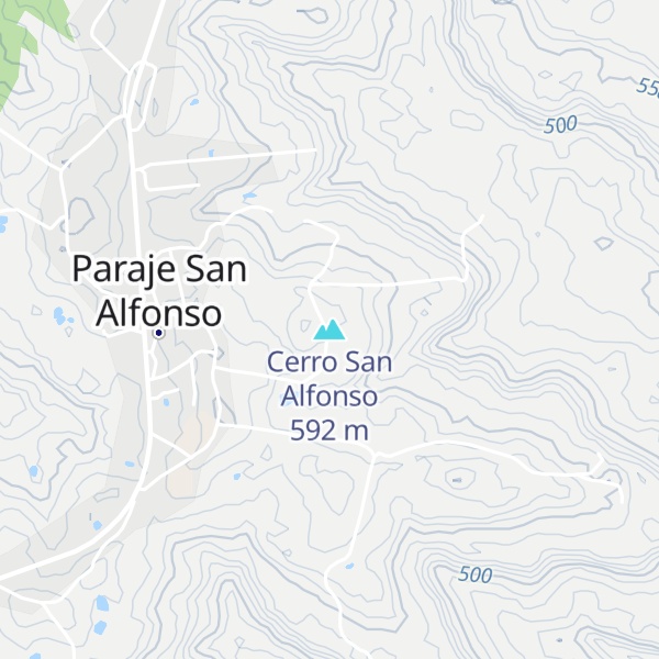 Map of Cerro San Alfonso