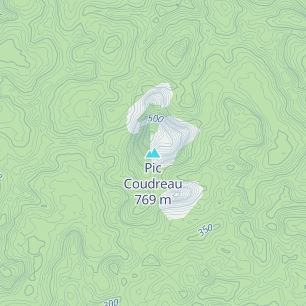 Map of Pic Coudreau
