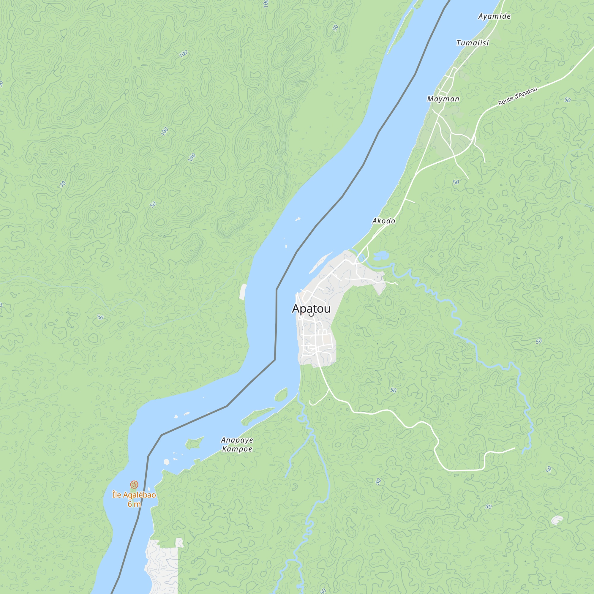 Carbet communal map