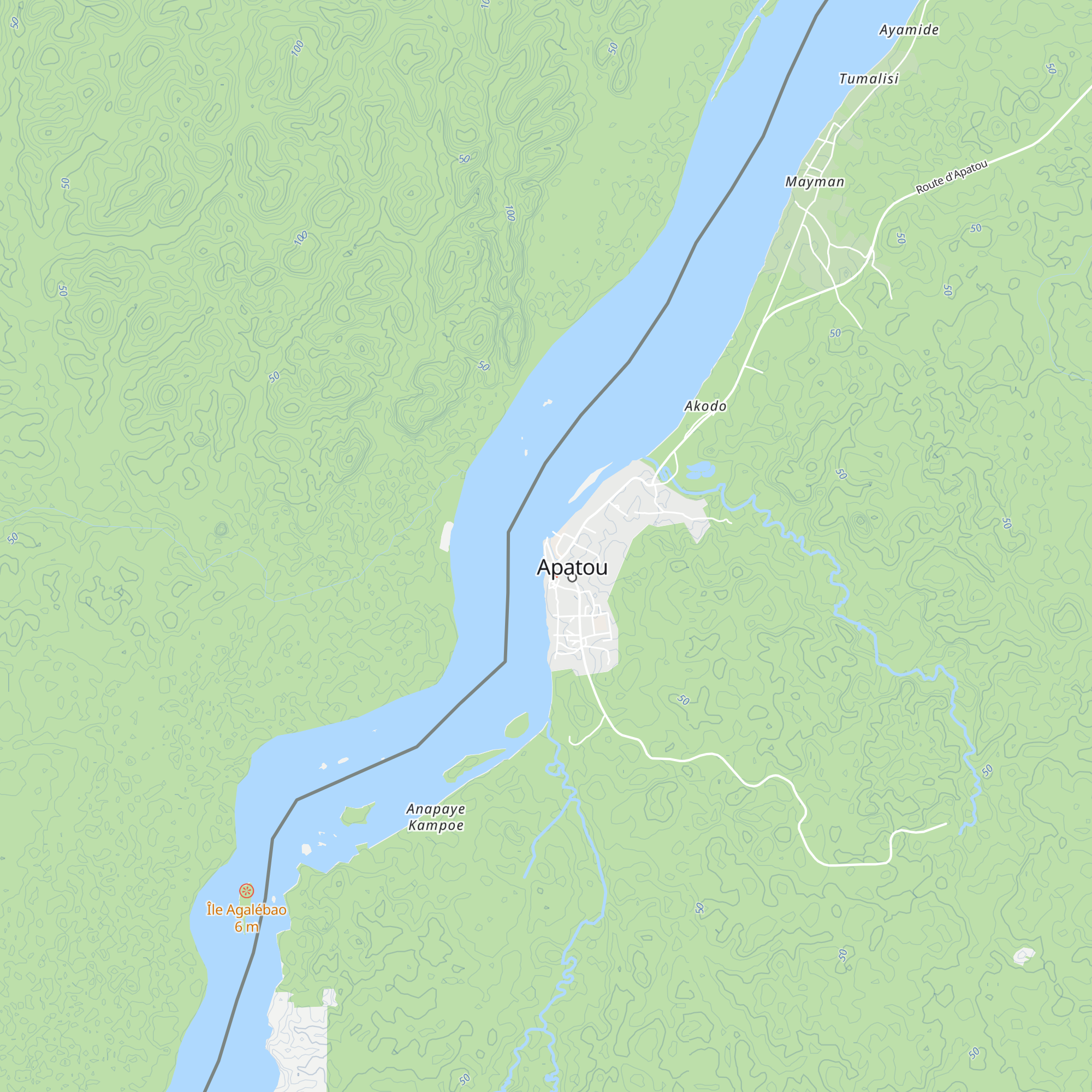Carbet communal map