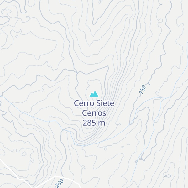 Map of Cerro Siete Cerros