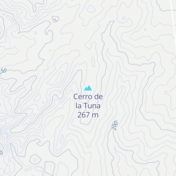 Map of Cerro de la Tuna