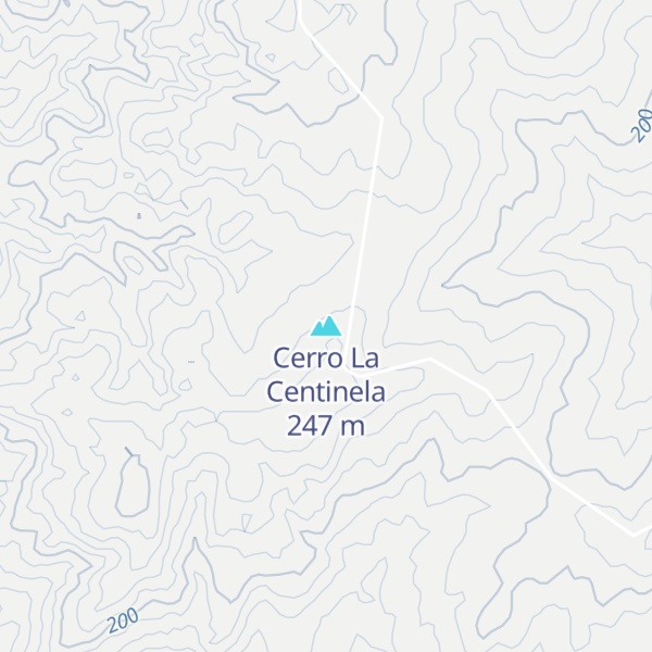Map of Cerro La Centinela