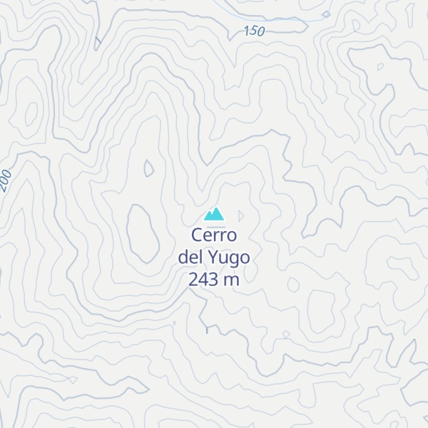 Map of Cerro del Yugo