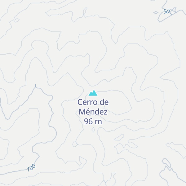 Map of Cerro de Méndez