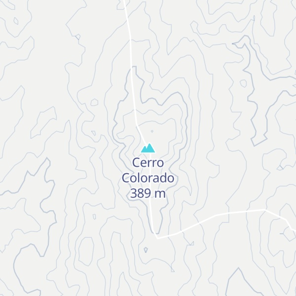 Map of Cerro Colorado