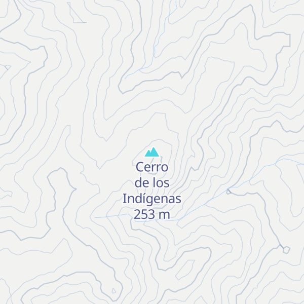 Map of Cerro de los Indígenas