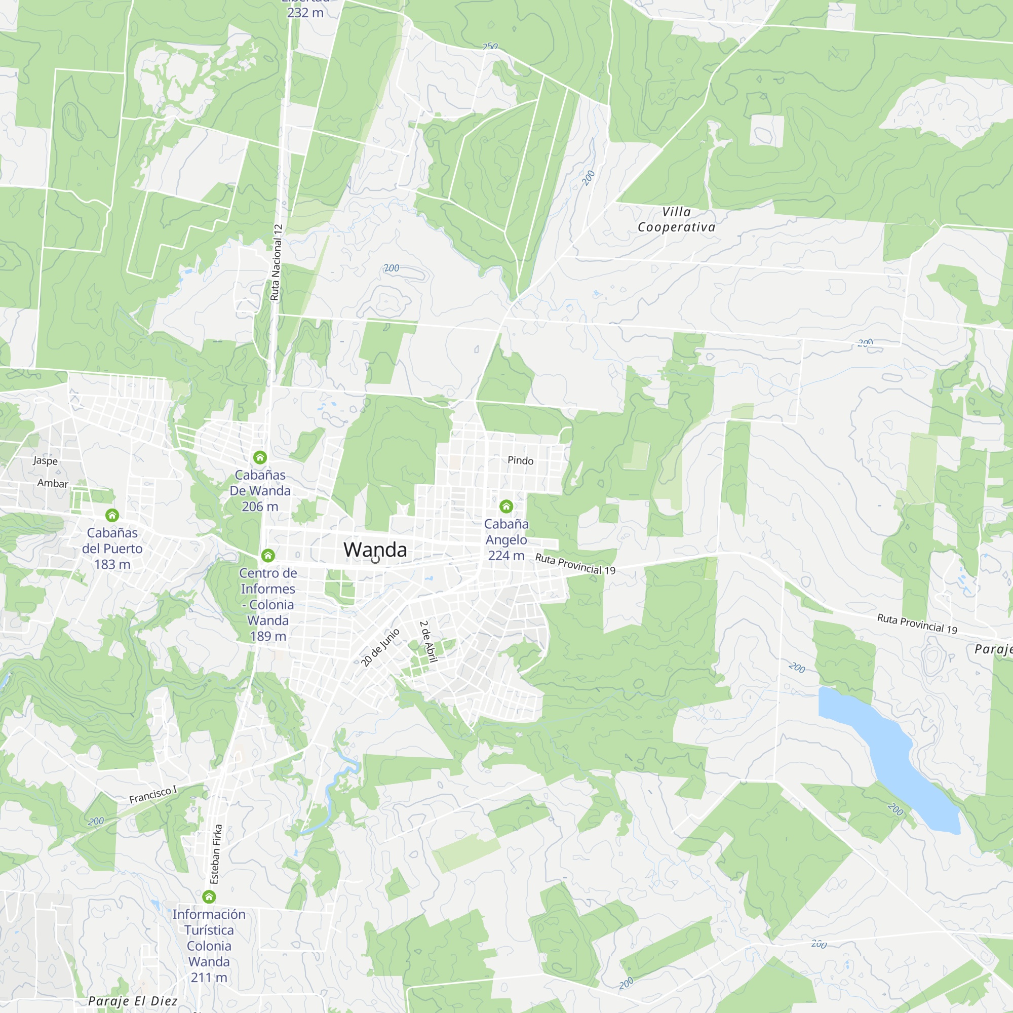Cabaña Angelo map