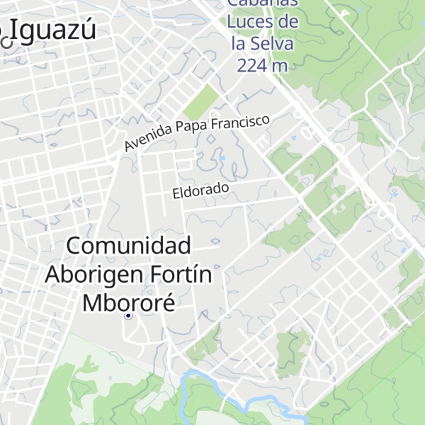 Map of Cabañas María Belén