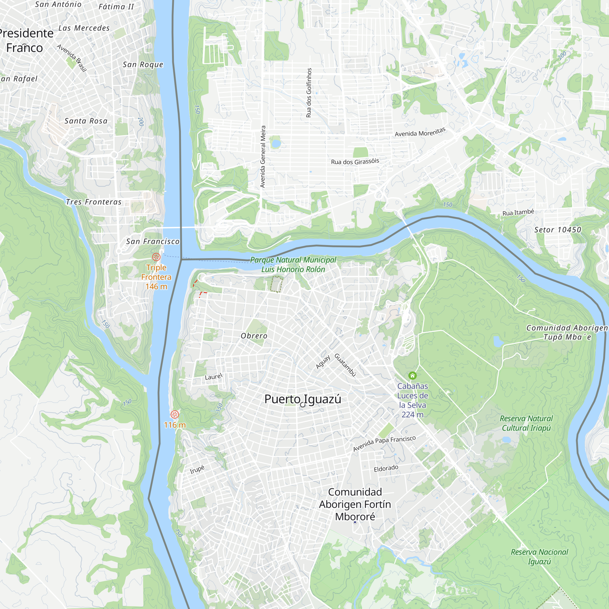 Centro de Informes - Puerto Iguazú map