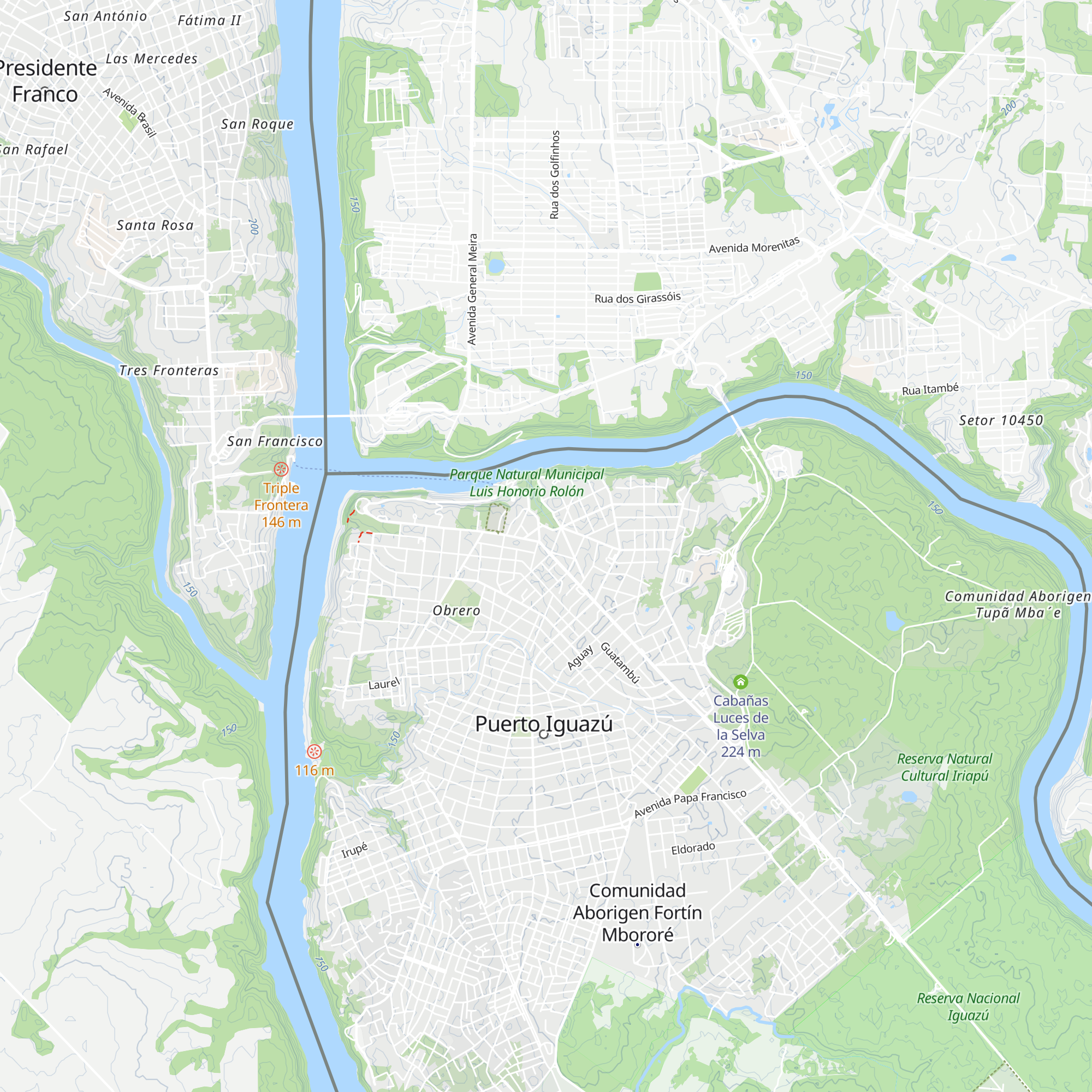 Centro de Informes - Puerto Iguazú map