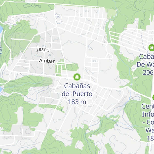 Map of Cabañas del Puerto
