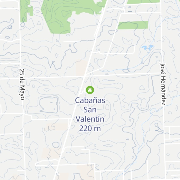 Map of Cabañas San Valentín