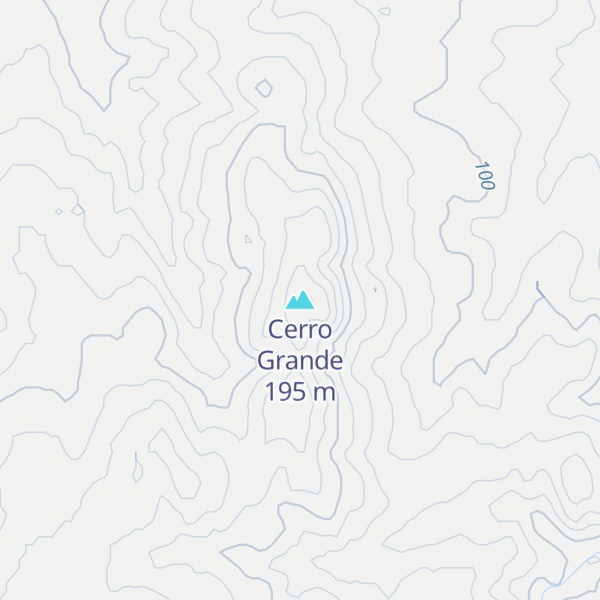 Map of Cerro Grande