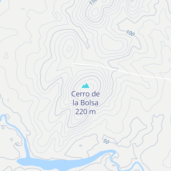 Map of Cerro de la Bolsa