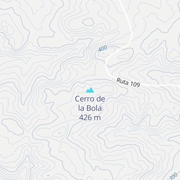 Map of Cerro de la Bola