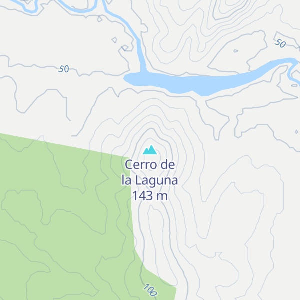 Map of Cerro de la Laguna