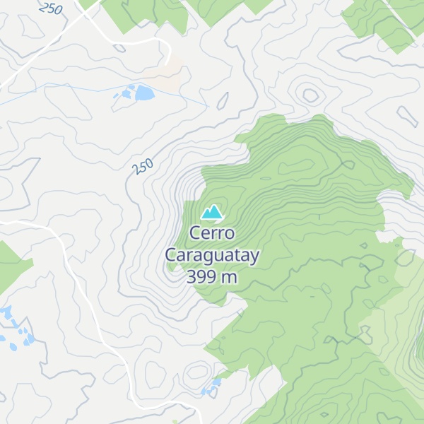 Map of Cerro Caraguatay