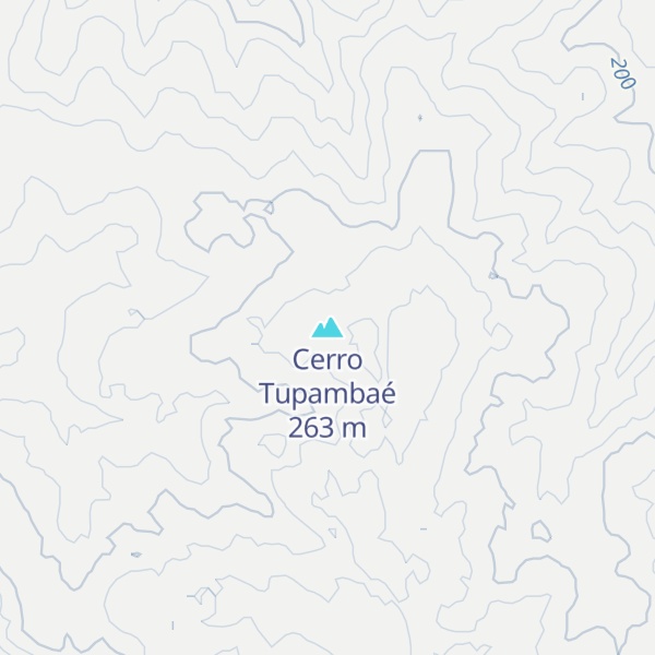 Map of Cerro Tupambaé