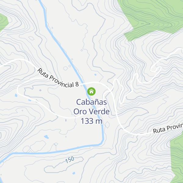 Map of Cabañas Oro Verde