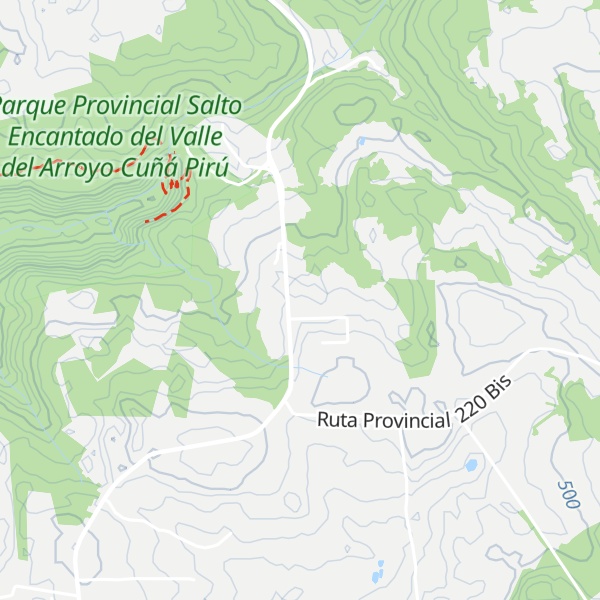 Map of Cabañas Salto Encantado