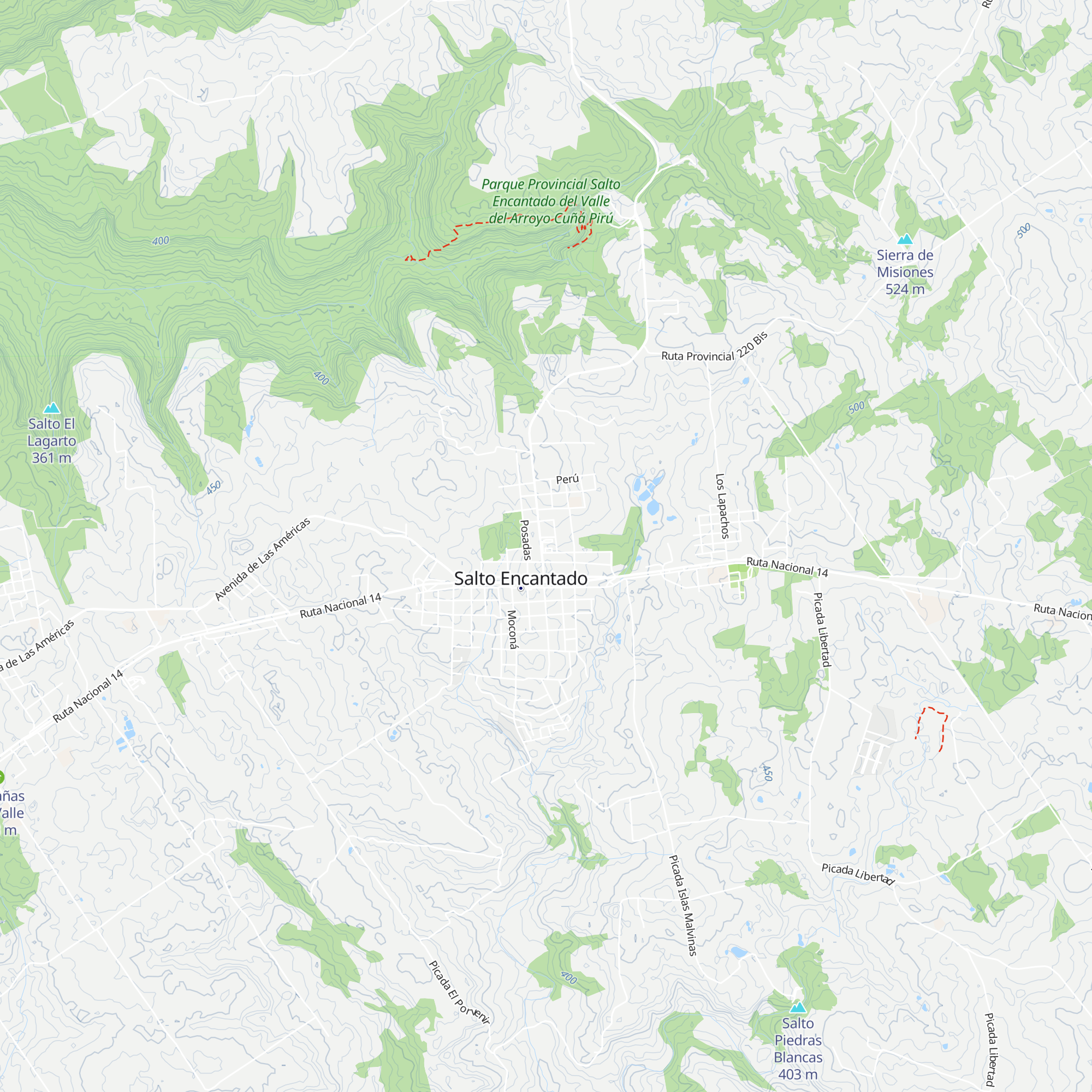 Municipalidad de Salto Encantado map